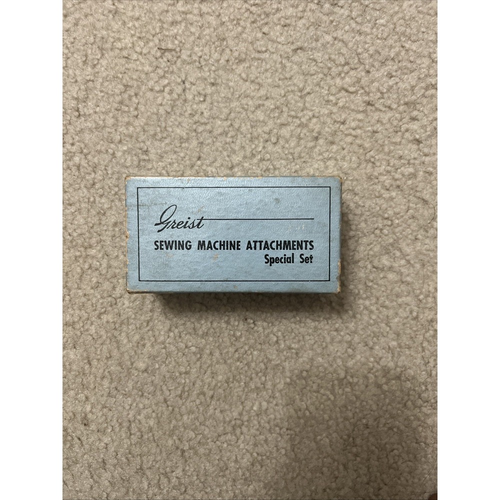 Vintage 1957 Greist Sewing‎ Machine Attachments In Box